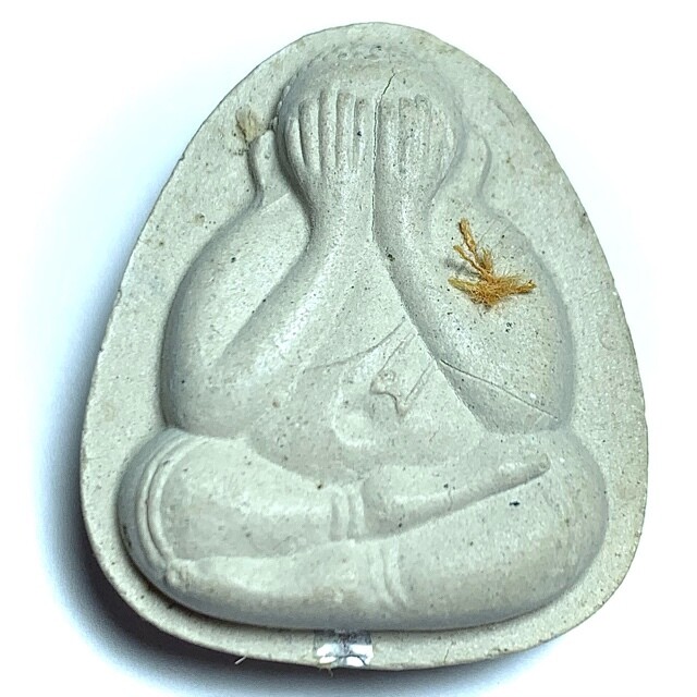 Pra Pid Ta Maha Lap Pim Jumbo Pong Puttakun Monks Hair 2 Silver Takrut &amp; Monk Robe Luang Por Lae Circa 2535 BE
