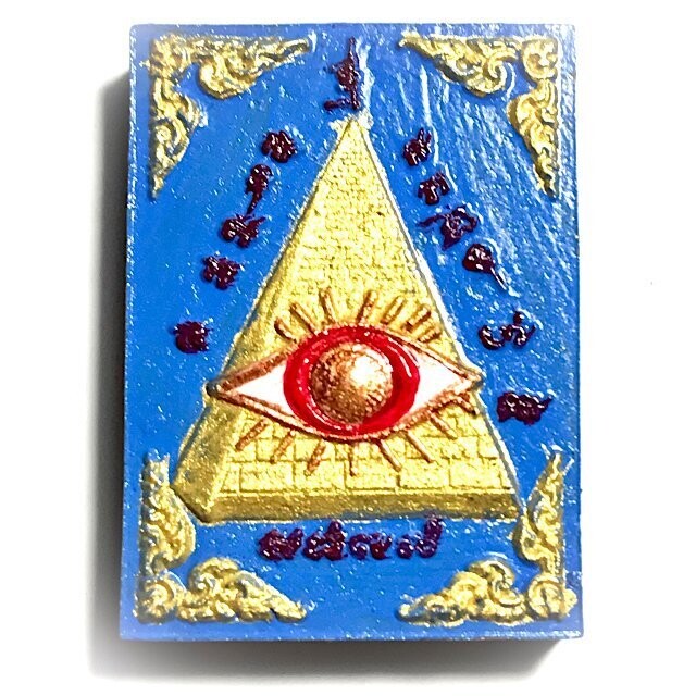 Duang Ta Pra Arahant Song Sap Badtiharn Yim Rap Sap Pim D Gammagarn Powders Hand Painted 3 Takrut Luang Phu Khaw Haeng