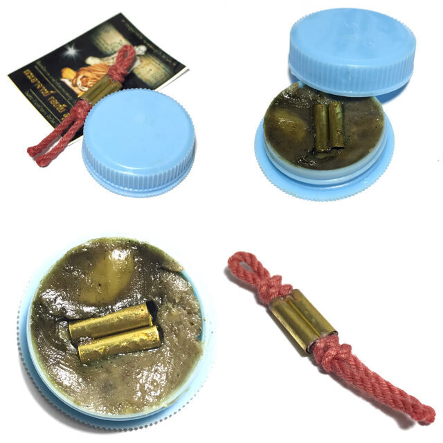 See Pheung Sariga Lin Tong With Takrut Sariga Bon Hyuea Celestial Magpie Potion And Spell for Mercy Charm - Pra Ajarn Gorp Chai