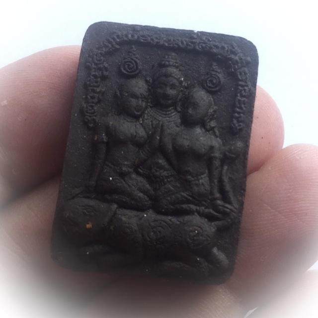 Khun Phaen Paetch Payatorn Riak Nang Rak Dtamrap Wicha Huk Nang Wua - Kama Sutra amulet - Nuea Pong Prai Dam, 11 Takrut (6 Silver, 5 Gold) - Luang Phu Pan - Wat Wang Pae