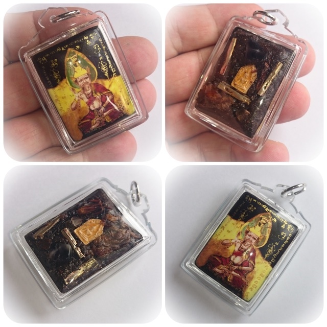 Por Gae Lersi Sak Yant (Medium Size) - Prai Powders, Khun Phaen, Ga Hlong + Ga Fak Rak Flowers, Ploi Sek Gems, 3 Takrut Maha Sanaeh from Luang Phu Bpan - Asrom Por Taw Guwen
