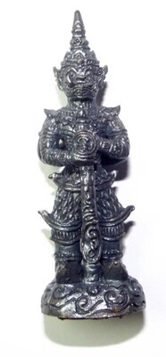Taw Waes Suwan Song Hnaa (two faced Waes Suwann with Deva and Yaksa face) - 5.5 Cm High 3 Takrut Luang Phu Phad - Wat Ban Gruad 2552 BE