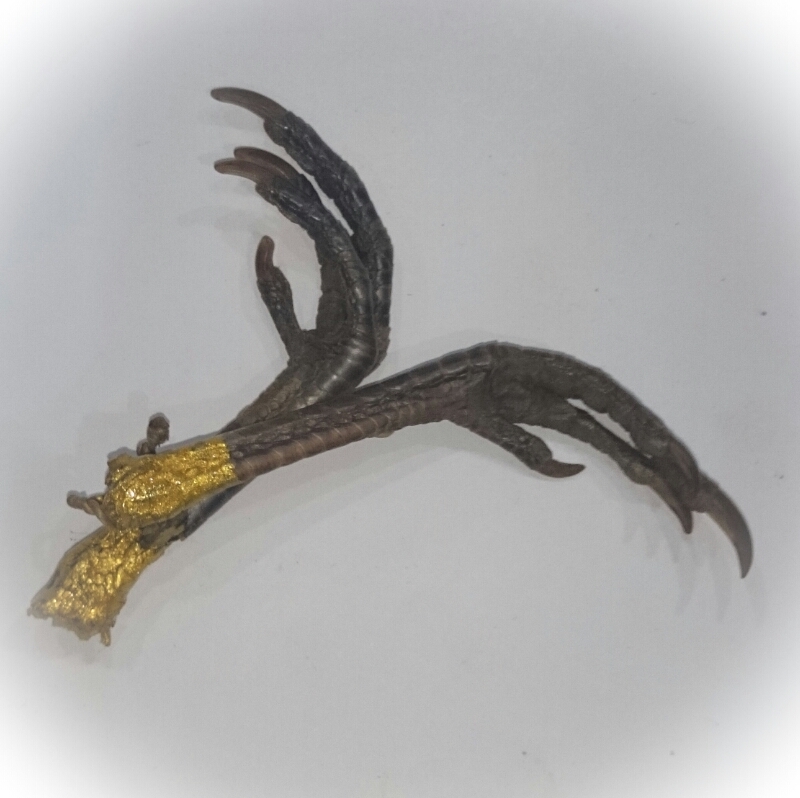 Kha Gai Dam - Black Cockerel Claws Khmer Animist Necromantic Sorcery Talisman for Wealth and Prosperity, Easy Pickings with Anti Black Magick Power