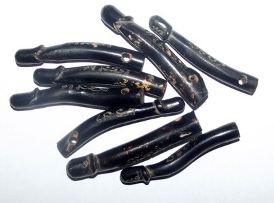 Palad Khik Nuea Galabangha Gao (Ancient Black Coral) - hand inscription from Luang Por Sakorn of Wat Nong Grub 2537 BE (rare only very few made)