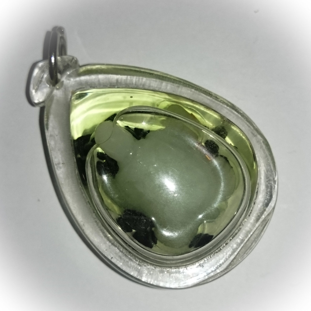 Paya Tao Ruean Maha Lap - Carved Agate Bodhisattva Turtle Amulet - Takrut + Ploi Sek Gems - Ta Poon (Forest Lay Sorceror)