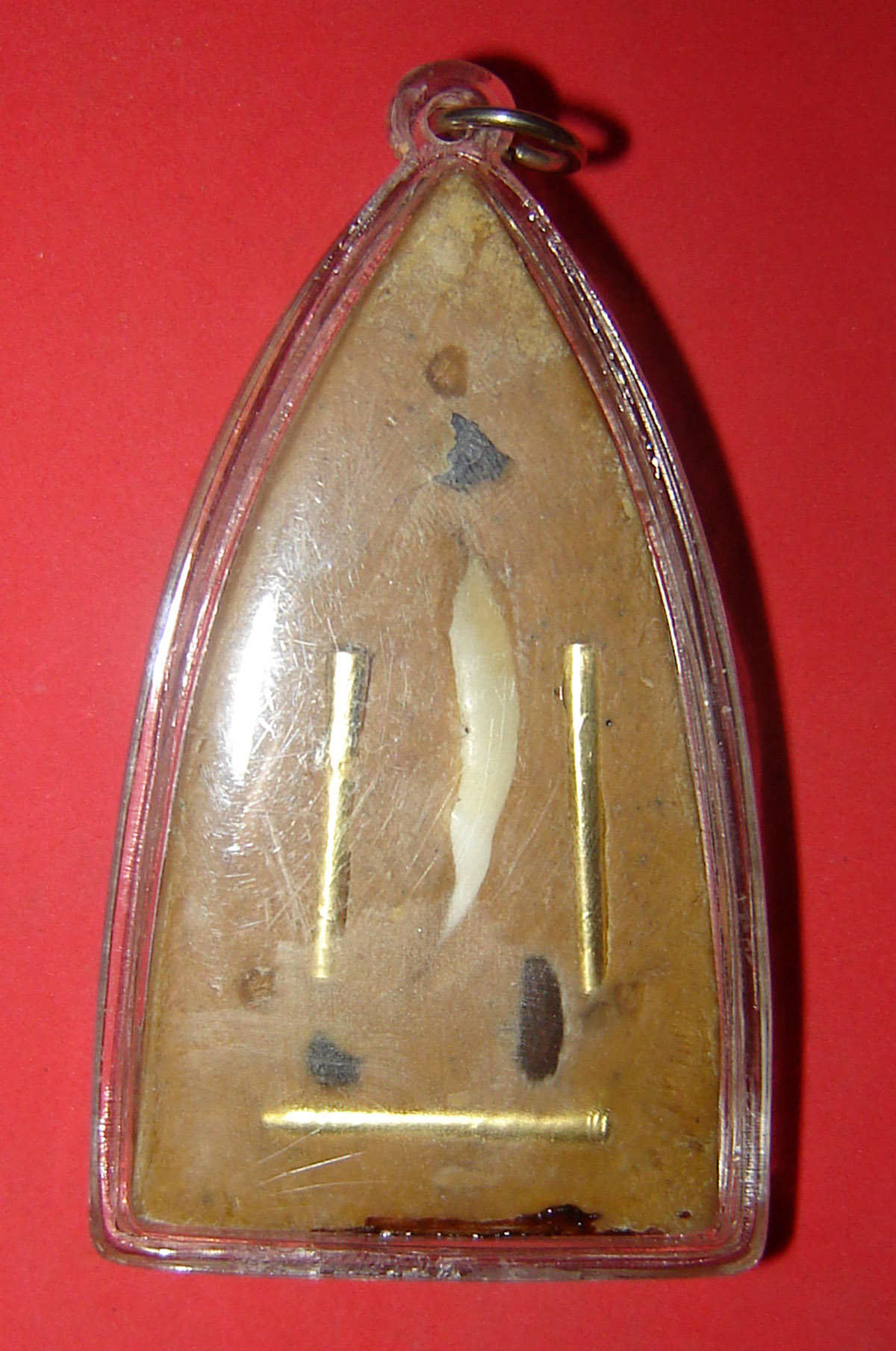 Pra Ngang Maha Saneh Ongk Kroo - Pim Yai (large size) - Nuea Pong Maha Sanaeh + 3 Takrut + Pratat + Lek Lai - Ajarn Kom Traiwaet - 7 x 4 Cm