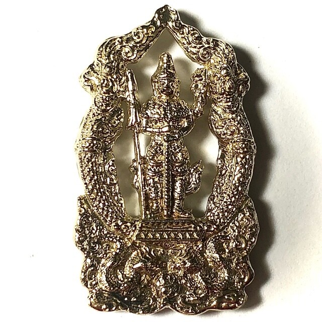 Rian Chalu Taw Waes Suwan Nang Pan (2 sided Special Gammagarn Edition) - Nuea Albaca (Silver Alloy) - Wat Na Meru (Ayuttaya) Blessed by Ajarn Ord and 96 Guru Monks