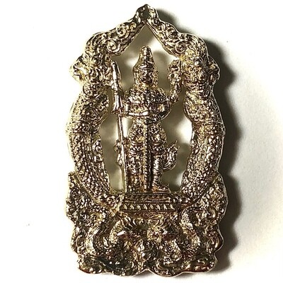 Rian Chalu Taw Waes Suwan Nang Pan (2 sided Special Gammagarn Edition) - Nuea Albaca (Silver Alloy) - Wat Na Meru (Ayuttaya) Blessed by Ajarn Ord and 96 Guru Monks