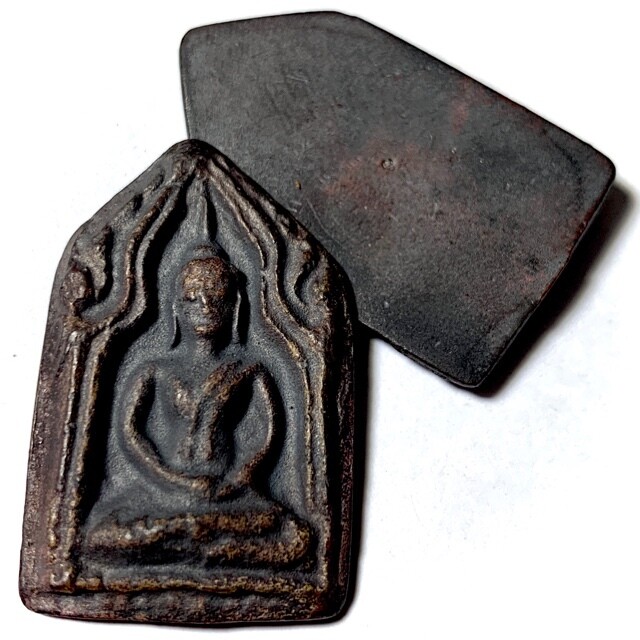 Khun Phaen Song Pol Nuea Samrit Alchemical Bronze 2542 BE 99 Days Burial in Chedi Stupa Double Blessing Ceremony at Wat Ban Krang