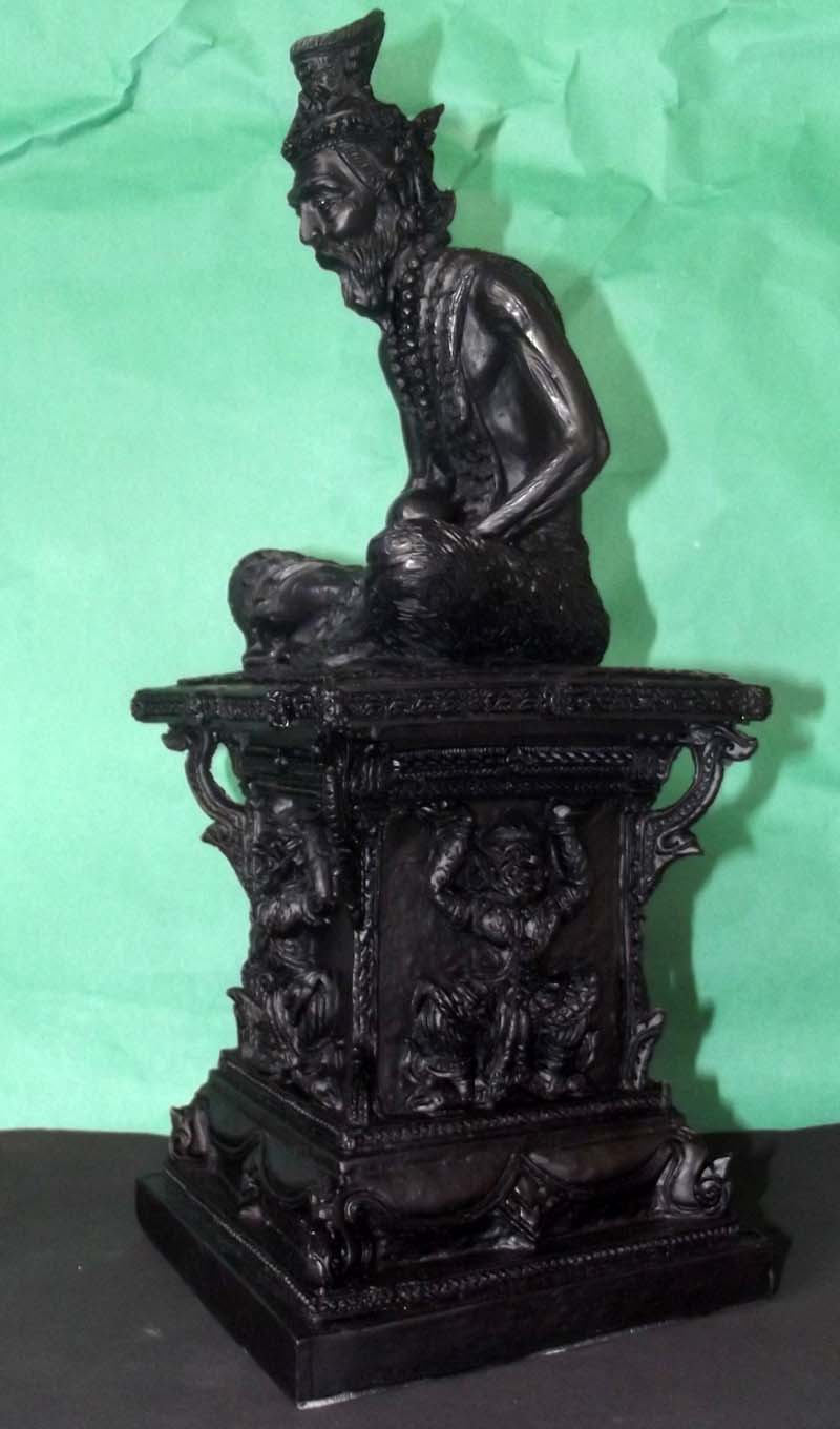 Por Phu Ruesi 108 Ittirit (108 Miracle Powers) - Dtai Thaan Hanuman (On 4 Hanuman Throne) Nuea Rae (sacred herb and mineral resins with amulets in the base) - Luang Por Wichai - 5 x 5 x 13 Inches
