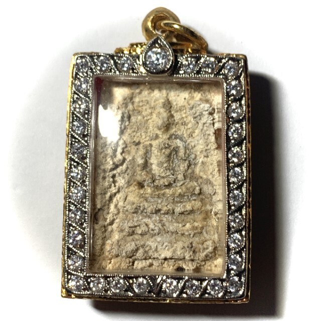 Pra Somdej Pim Pra Pratan Long Kru Ancient Amulet Removed from the Chedi Stupa 
 in 2556 BE Wat Rakang Kositaram
