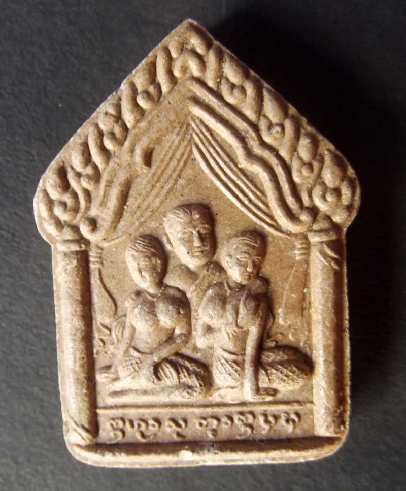 Pra Khun Phaen Ba Cha Dta Waek Man - Nuea Pong Prai Sam Aathan (made from Bone Powder, Pong Prai Kumarn and Prai Oil) 2542 BE - Ajarn Meng Khun Phaen