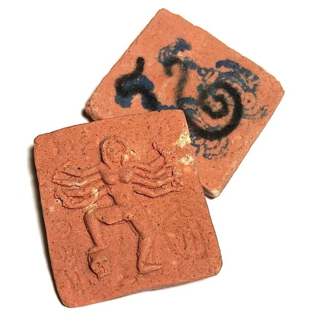 Mae Yua Mueang (Tantric Kali Maha Amnaj/Maha Sanaeh amulet) - 99 Ghost Red Prai Powders + Hand Inscription - Gambling and Love Charm - Ruesi Masia 2554 BE