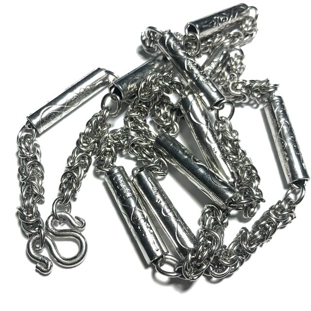 Stainless Steel Neck Chain for Amulets- Thick Gauge- Sacred Yant Nam Tao - For 1-5 Amulets 26 inches