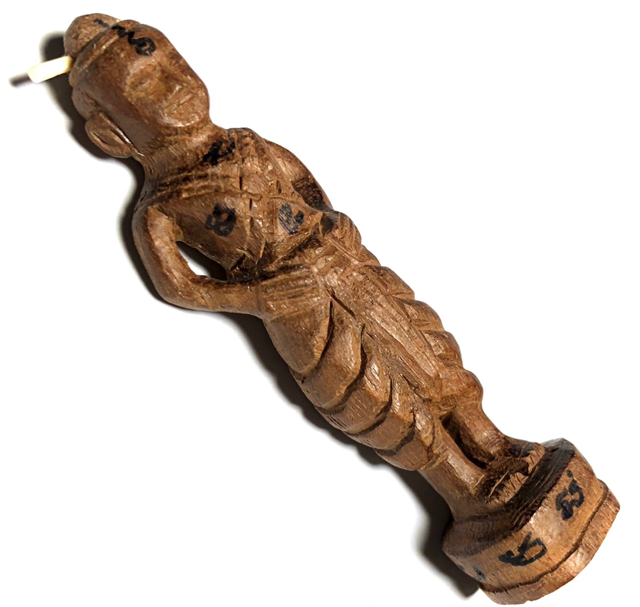 Kumarn Tong Mai Saksit Sacred Deva Inhabited Takian Wood Hand Spell Inscription Pra Ajarn Supasit Wat Bang Nam Chon