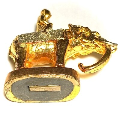Kumarn Tong Khee Paya Chang Silawa Gold &amp; Silver Plated Pong Prai Filled &amp; Takrut in Base Pra Ajarn Supasit Wat Bang Nam Chon
