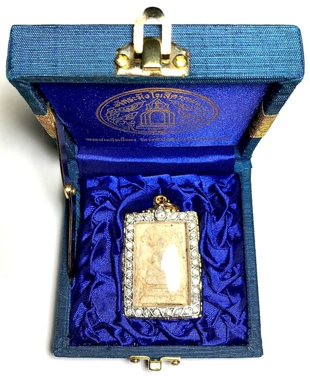 Pra Somdej Pim Pra Pratan Long Kru Ancient Amulet Removed from the Chedi Stupa 
 in 2556 BE Wat Rakang Kositaram