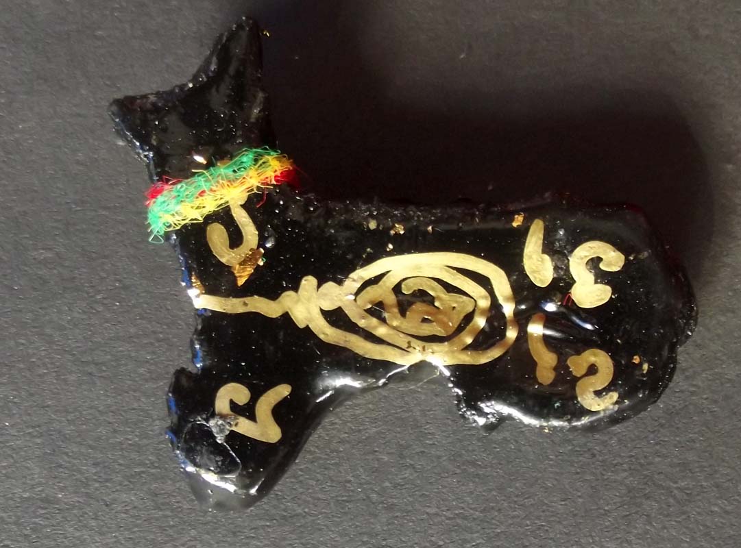 Prai Wila Ta Paetch (Black cat with gemstone eyes) - Nuea Pong Aathan - Pra Ajarn Taep Pongsawadarn