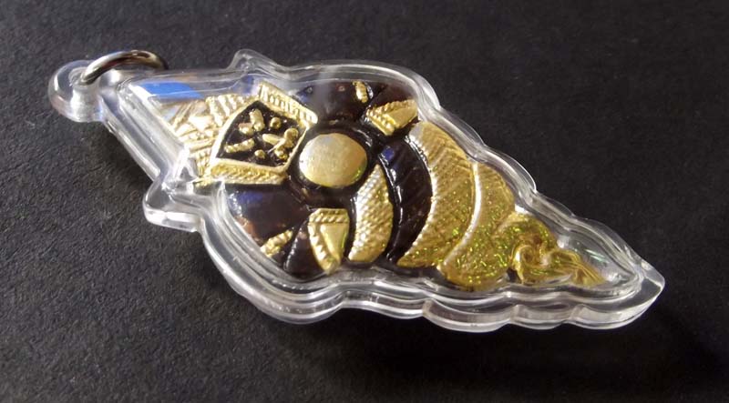 Pra Rahu Giaw Nak - (Rahu + Nagas) Nuea Gala Ta Diaw 2 silver Takrut + Hnang Suea + 1 piece of Lek Lai - Anti Backstabber, Fate and Astrological Improvement amulet - Ajarn Kom Traiwaes - 2554 BE