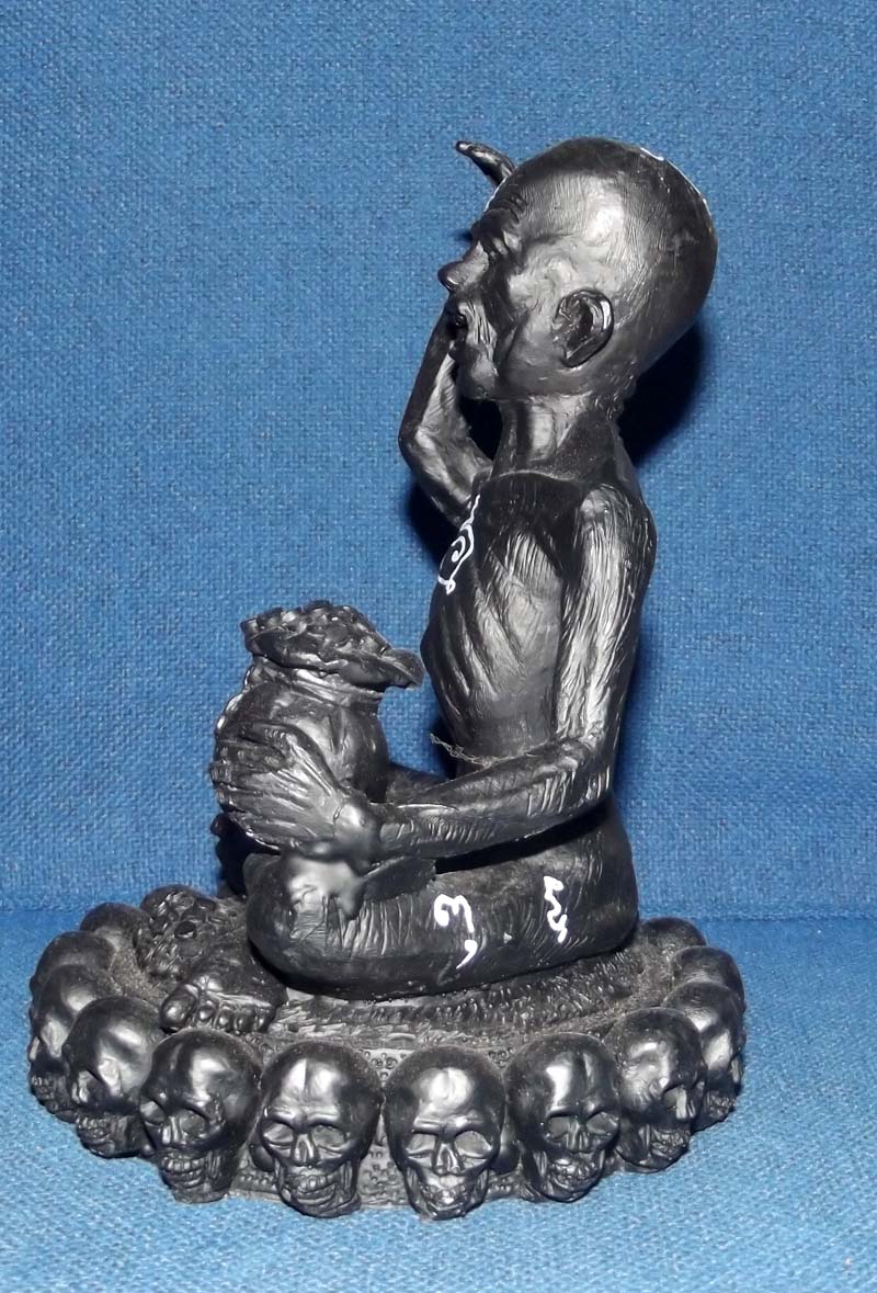 Kumarn Tong Kwak Maha Sombadt Bucha Statue 5 x 7 Inches - Nuea Rae Saksit (sacred Resin with Magical Minerals) - Luang Por Tong Parn - Wat Pha Na Ngua 2553 BE