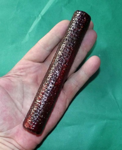Takrut Tone Kam Duang Long Rak Ta Tong Klueab Yang Mai Rak Daeng - Horoscope Improver Takrut with Magical herbal resin coating 6 Inches long x 0.5 Inch diameter - Luang Phu Suton - Wat Dan Dting