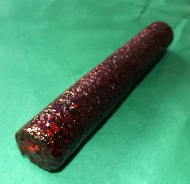 Takrut Tone Kam Duang Long Rak Ta Tong Klueab Yang Mai Rak Daeng - Horoscope Improver Takrut with Magical herbal resin coating 6 Inches long x 0.5 Inch diameter - Luang Phu Suton - Wat Dan Dting