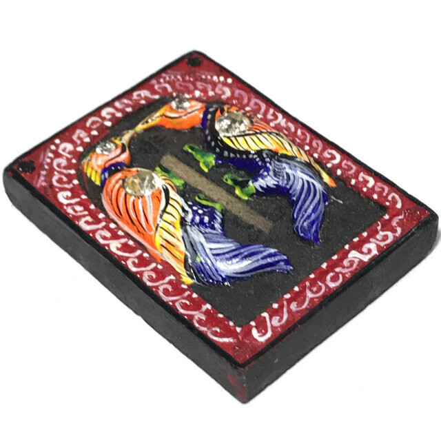 Taep Sariga Koo Ongk Kroo Pim Klang Black Necromantic Powders Takrut Sanaeh 17 Ploi Sek Gems Wai Kroo 2551 BE Only 54 Made Kroo Ba Beng