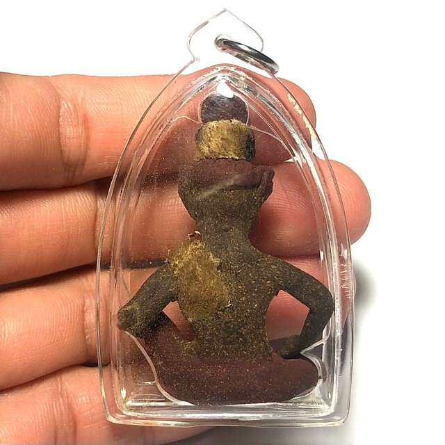 Lersi Por Gae Dtad Dton (Nang Samadhi) - Hermit God Meditating - Ajarn Plien (Wat Don Sala) - Casing Included