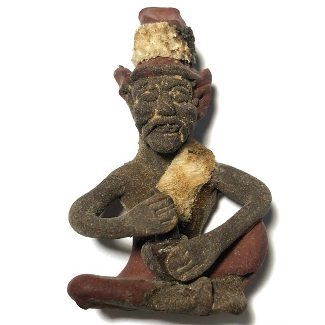 Lersi Por Gae Dtad Dton (Bod Ya) - Hermit God grinding herbs amulet - Ajarn Plien (Wat Don Sala)
