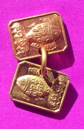 Pla Tapian Ngern Tapian Tong (Twin Gold and Silver Lucky Fish of Profitable Sales) - Luang Phu Yuang - Wat Na Tang Nai