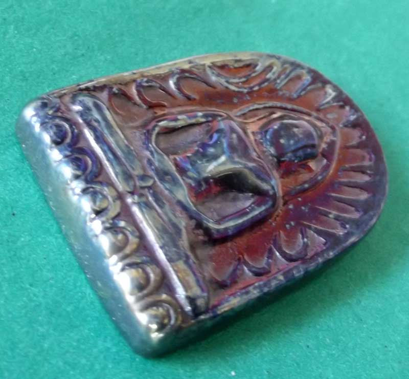 Pra Sum Gor (Benjapakee amulet) - Nuea Lek Lai Nam Neung See Peek Malaeng Tap (Buddha in Meditation made from pure Lek Lai) - Luang Por Hone (Huan) - Wat Putai Sawan