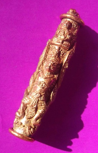 Takrut Lor Paya Krut Nak Giaw Jab Hlak (Garuda and Nagas grabbing pillar - Keeper of Justice and Peace, Weapon Protector) Last Edition - Pra Ajarn Pakorn - Wat Tham Pha Daen