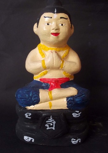 Kumarn Tong Sumo Gao Prai - 3.8 x 7 Inches Bucha Statue - Luang Phu Duang Maha Sethee - Wat Nong Pai 2553 BE