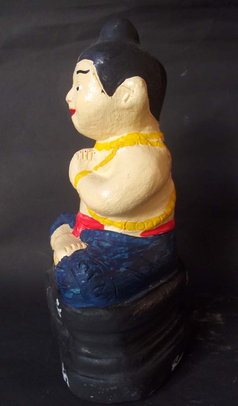 Kumarn Tong Sumo Gao Prai - 3.8 x 7 Inches Bucha Statue - Luang Phu Duang Maha Sethee - Wat Nong Pai 2553 BE