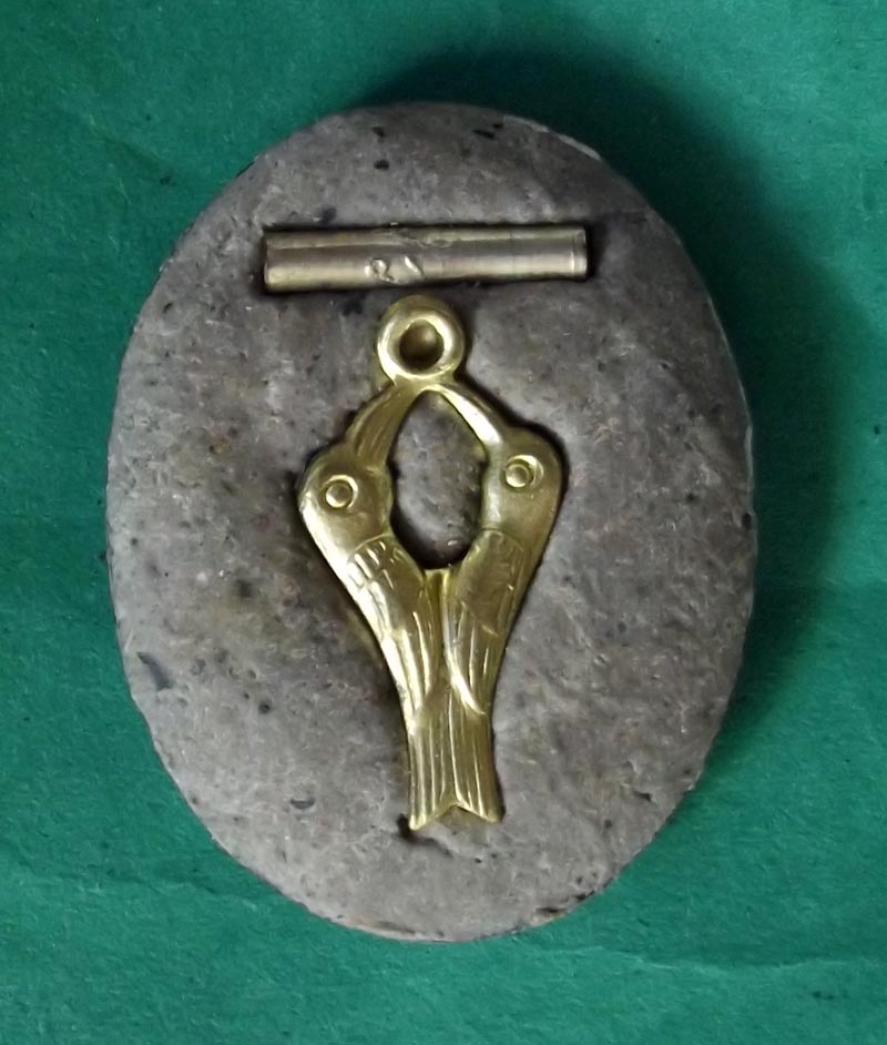 Locket In Gaew Nak Giaw (Ba Cha Dta Lovers with 2 Entwined Nagas M+F) Ud Pong Maha Sanaeh Fang Takrut + Sariga Koo (Sariga + Takrut) - Ajarn Supot Na Ler Cha