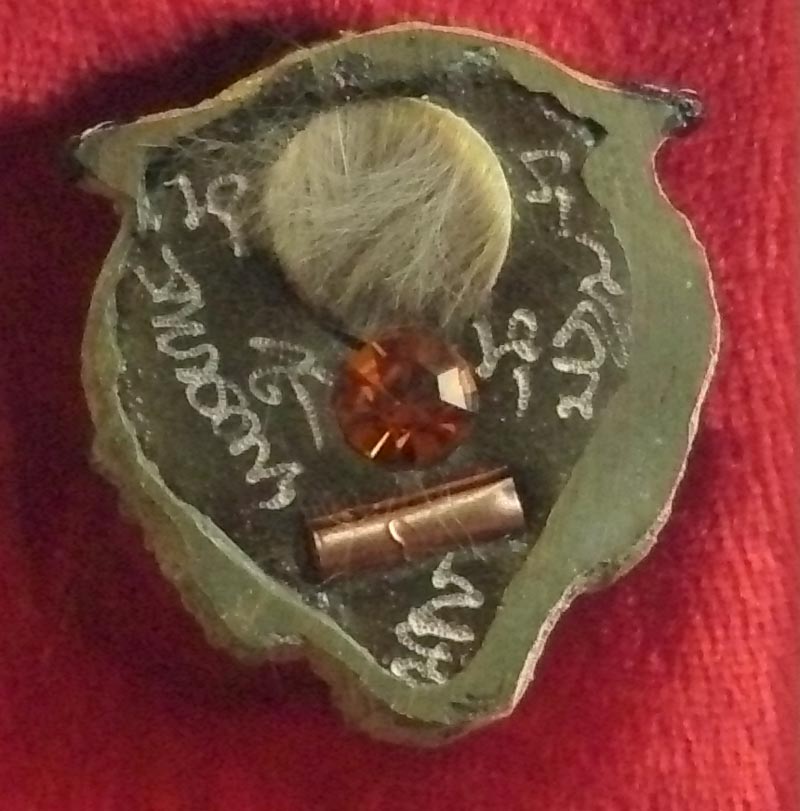Hua Suea Maha Amnaj (Tiger head Amulet - color) - Bucha Kroo edition - Fang Takrut, Ploi and Hnang Suea - Wat Bang Pr