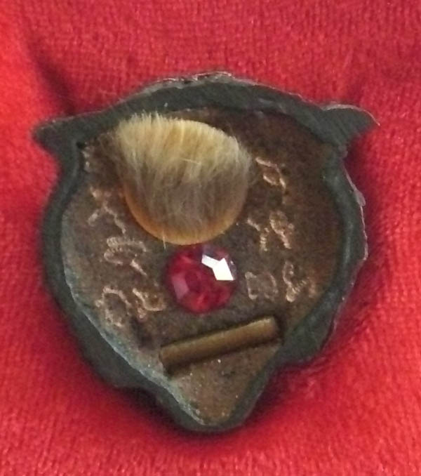 Hua Suea Maha Amnaj (Tiger head Amulet - black) - Bucha Kroo edition - Fang Takrut, Ploi and Hnang Suea - Wat Bang Pra