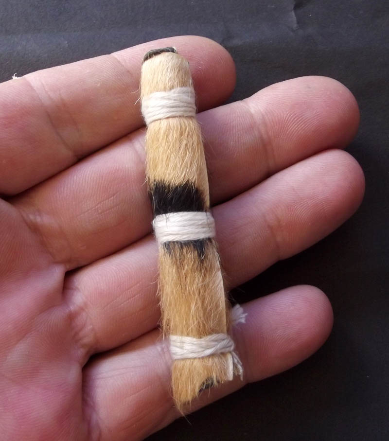 Takrut Payakka La Sawat  (Hunting Tiger Spell for Power, Protection and Charm) Ud Pong Prai Maha Sanaeh (filled with Attraction Charm powders) - Ajarn Meng Khun Phaen