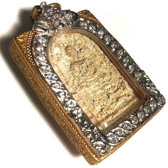 Pra Somdej Pim Pra Pratan Long Kru Ancient Amulet Removed from the Chedi Stupa 
 in 2556 BE Wat Rakang Kositaram
