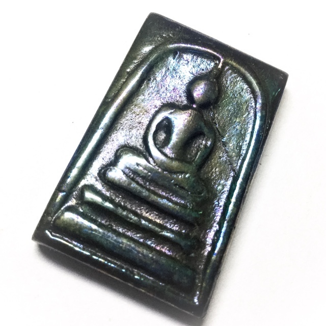 Pra Somdej Benjapakee amulet - Lek Lai Nam Neung See Peek Malaeng Tap (Meditation Buddha made from Pure Lek Lai) - Luang Por Huan