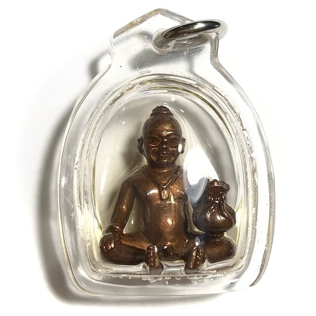 Kumarn Jao Sua Noi Ud Pong Maha Phuudt Kumaro - Wealthy Boy Ghost filled with Prai Powders + Takrut Jaedta Phuudt in Nam Man Prai - Ajarn Wirataep