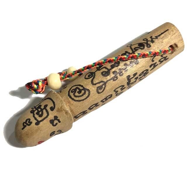 Palad Khik Mai Ga Fak Rak sacred treewood Lingam hand spell inscription Pra Ajarn Supasit