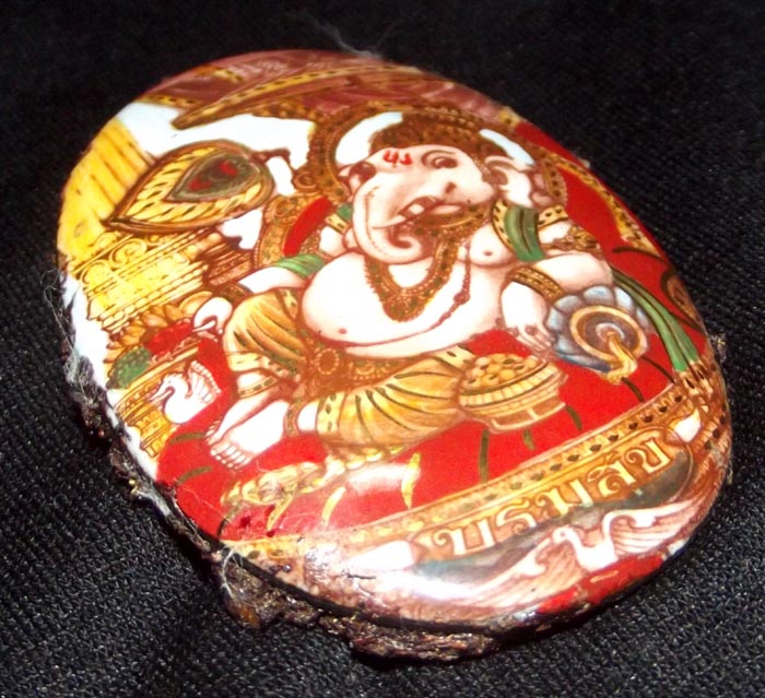Locket Pra Pikanes Boroma Sukh Pim Jumbo (Ongk Kroo) - 'Run Boroma Sukh' Edition with Sivali Arahant Relics 2 Takrut and Gemstones - Luang Por Pramote - Wat Khao Changum 2553 BE - Only 59 Made