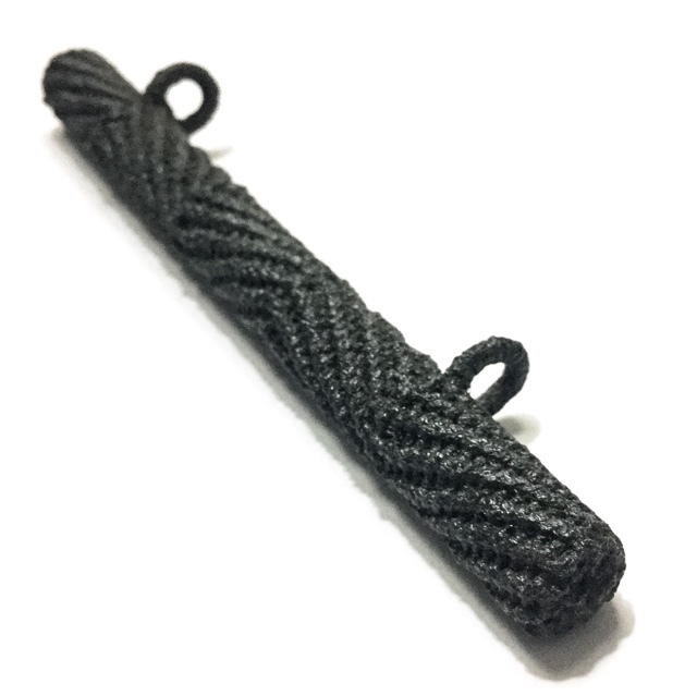 Takrut Tone Mad Chueak Long Rak 5 Inch Yantra Scroll Spell - Cord Wrapped with Black Herbal Lacquer - Luang Phu Yaem Wat Sam Ngam