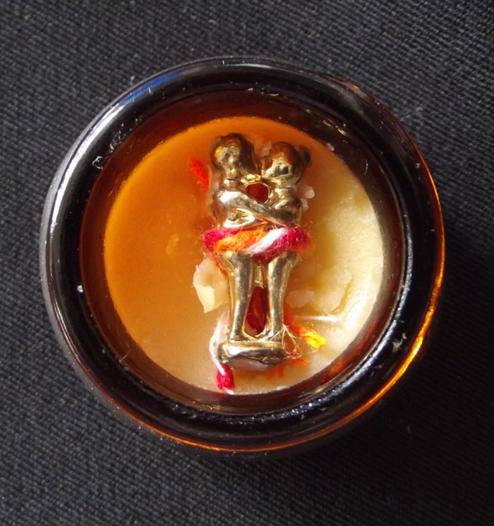 See Pheung Prai Ueang Kam Maha Sanaeh Magic Balm Potion with In Koo (Yintong Deity) - Kroo Ba Porn (Dtu Aew Phu Hor) - Wat Phu Hor (Chiang Mai) - Love Life and Career Improver - only 299 made