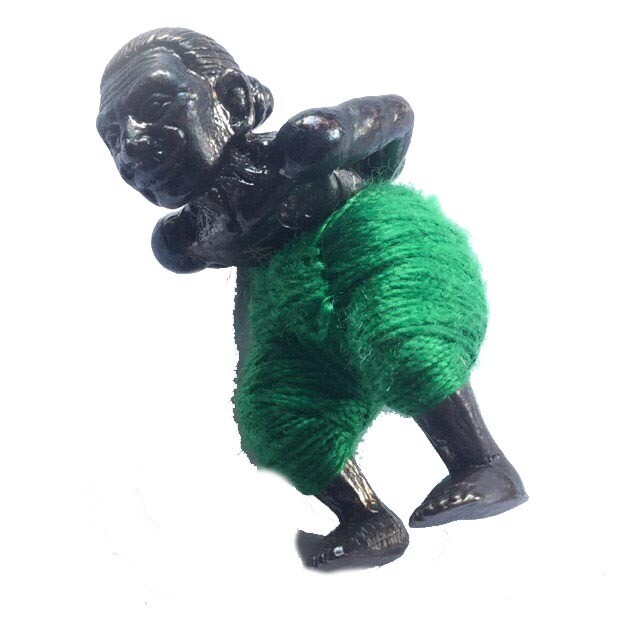 Hun Payont Por Gae Ta Ba Khaw Nuea Loha Aathan Mad Daay Akom Green Pants Por Tan Kloi Wat Phu Khao Tong 2556 BE