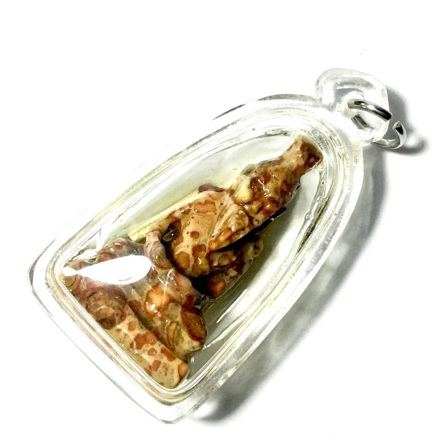 Por Gae Lersi Dta Fai Pang Samadhi - Nuea Hin Pratat Khao Sam Roi Yord Chae Nam Man Takrut Sariga Carved Gemrock Hermit God in Sacred Oil - Ta Poon (Forest Lay Sorceror)