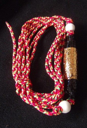 Takrut Maha Ruud Serm Banya - &#39;Run Ruay Ruay Ruay&#39; edition 2548 BE Multi-Use waist cord Takrut for Intelligence, Memory, Protection and Lucky Riches - slide to change powers - Luang Por Sawai