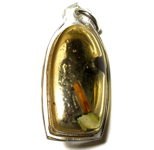 Mae Prai Chaba Tong Golden Takian Tree Deva in Nam Man Prai with Pong Tang Glom + Chin Aathan Bone 1 Takrut - Pra Ajarn Supasit