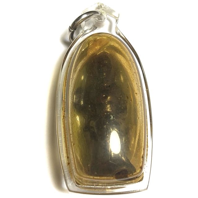 Mae Prai Chaba Tong Golden Takian Tree Deva in Nam Man Prai with Pong Tang Glom + Chin Aathan Bone 1 Takrut - Pra Ajarn Supasit